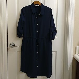Maison Jules buttoned dress (Navy color)